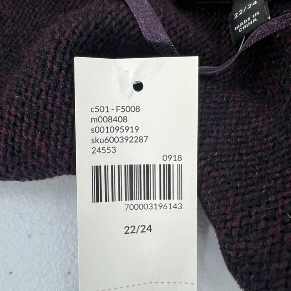 Lane Bryant Cardigan 22/24 Purple Cocoon Sweater Open Front Dolman Sleeve Knit - Picture 7 of 10